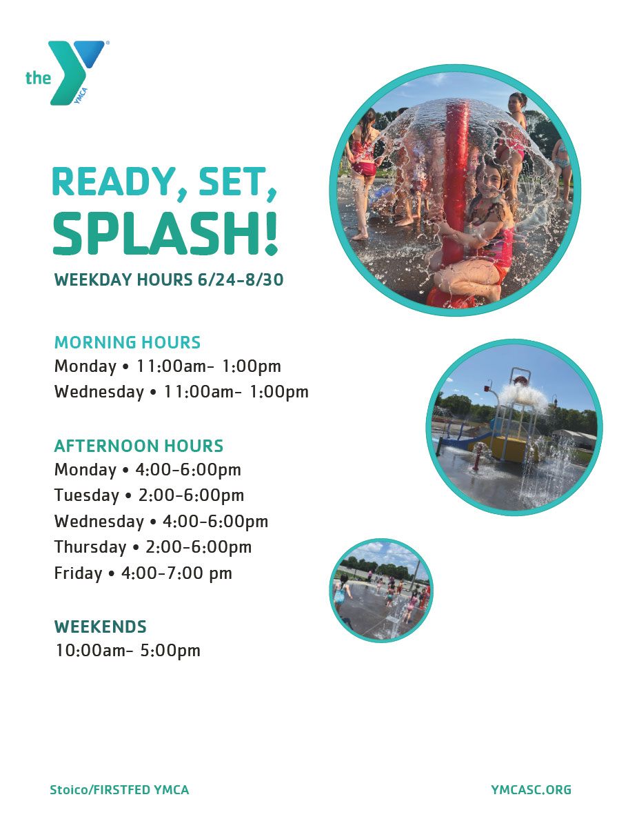 YMCA Southcoast Stoico Splash Pad hours 2024