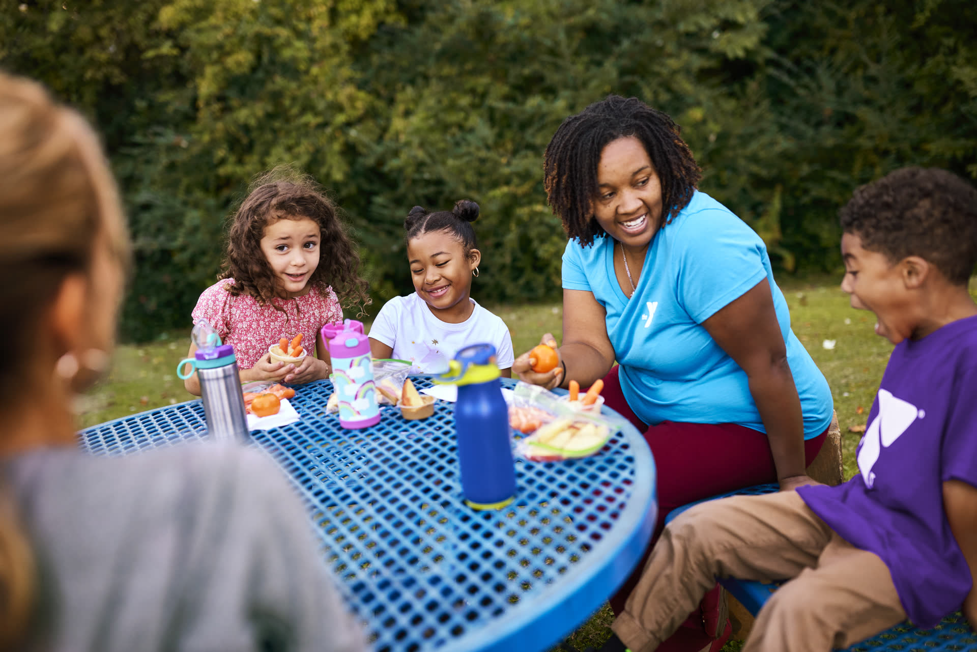 Patrons enjoying a meal at the YMCA