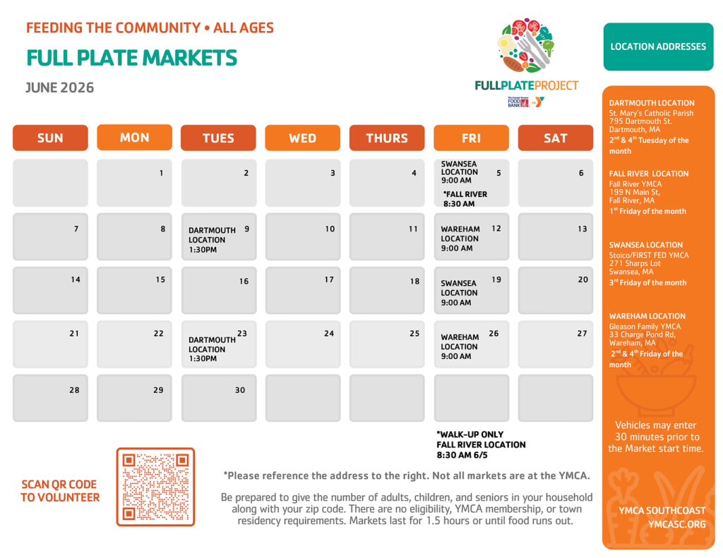 June 2026 Full Plate Project market schedule
